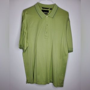 Greg Norman 60/2 Double Mercerized Short Sleeve Collared Green Polo Golf Tee XL